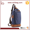 Leisure Single Shoulder Sling Canvas Men Sport Chest Bag Outdoor